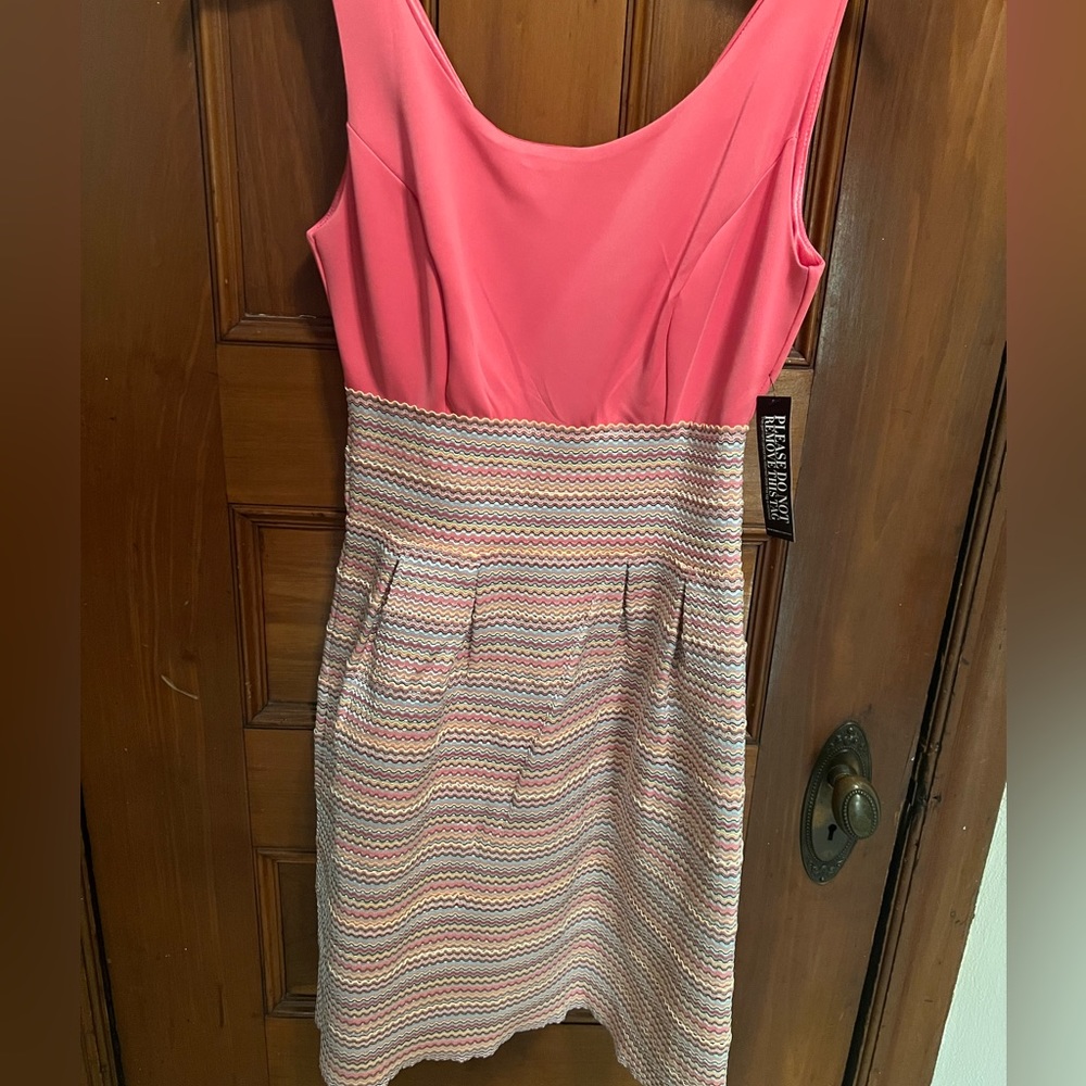 NWT New York & Company pink stretch dress